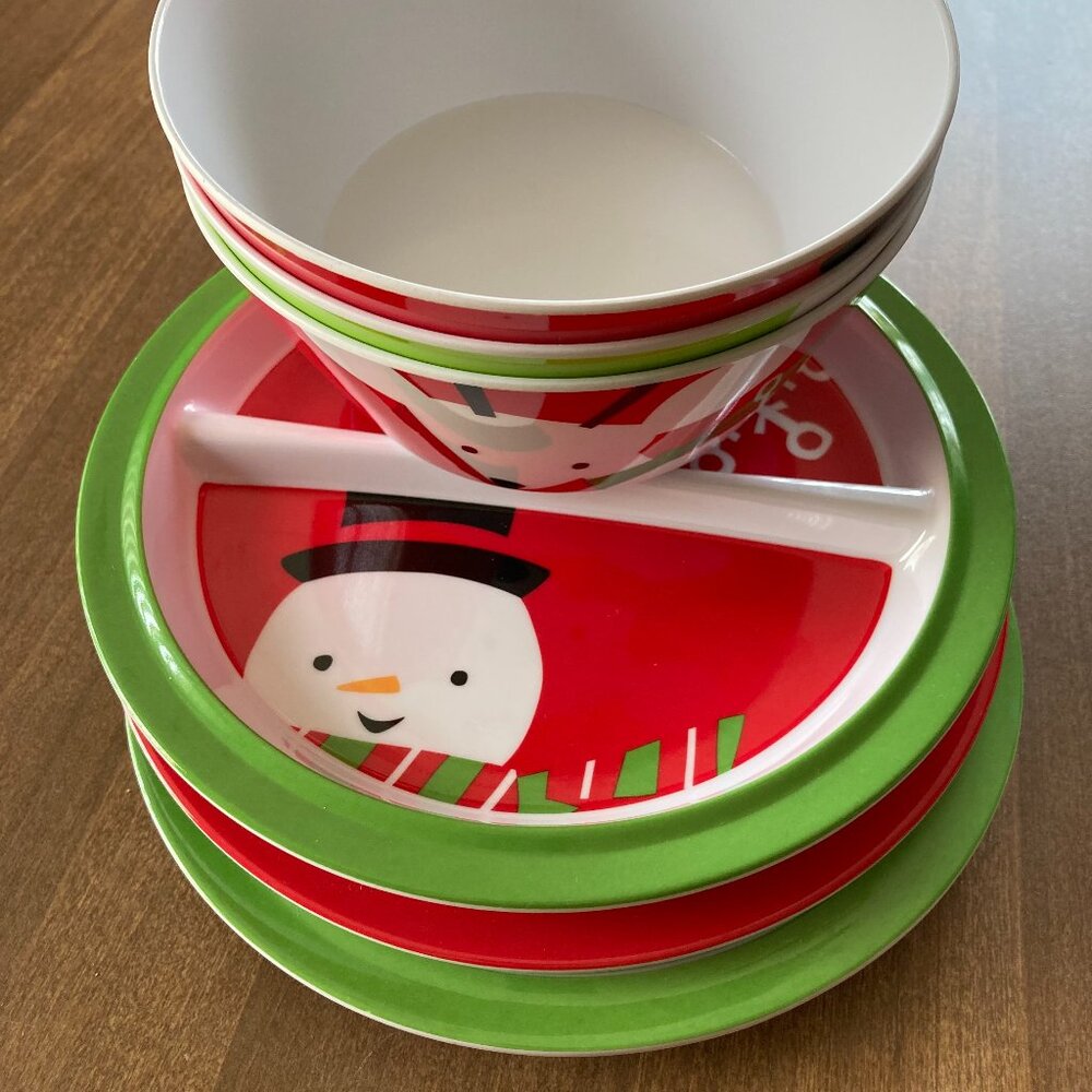 Kids Holiday Trays and Bowls